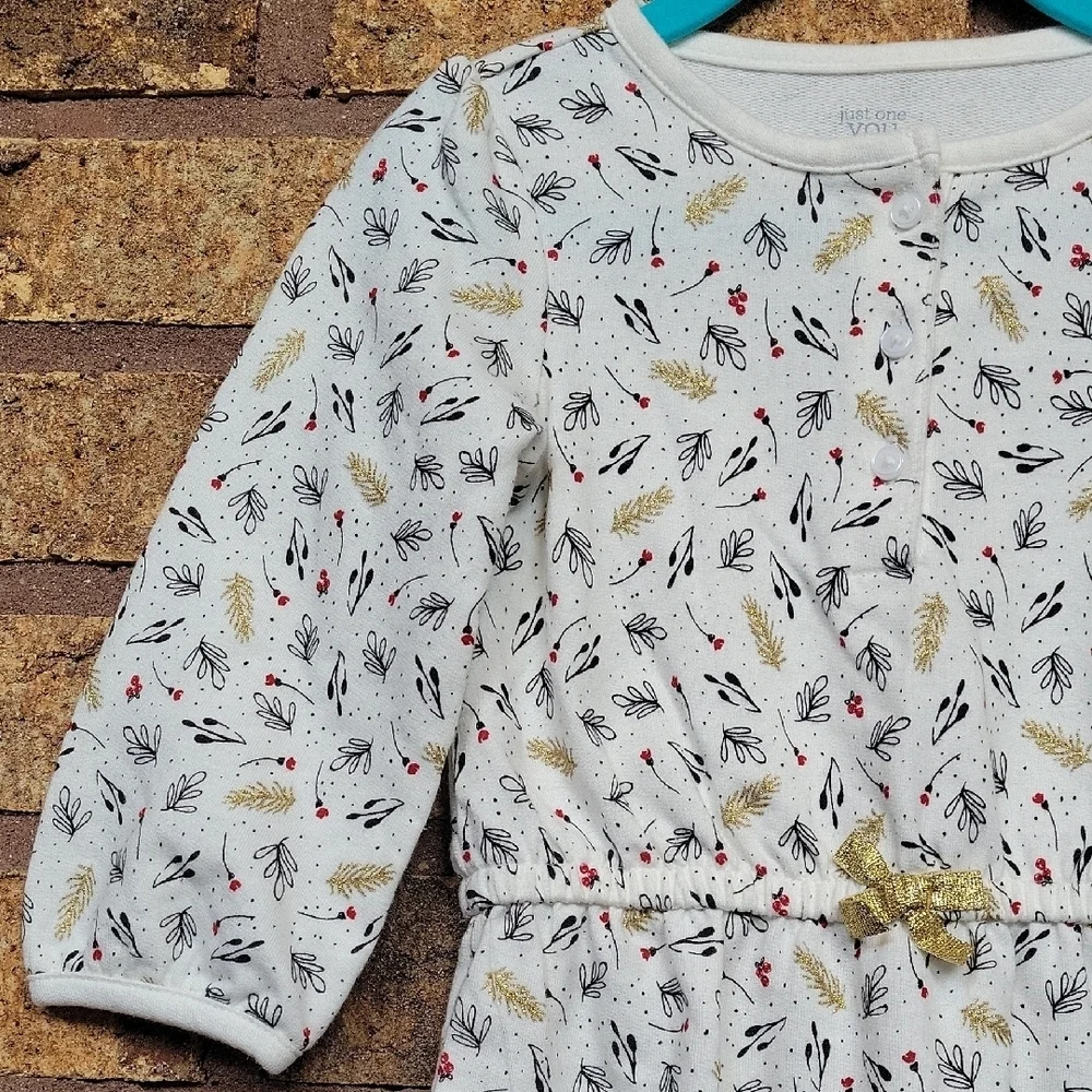 Carter's Jumpsuit with Floral and Feather Accents Size 18 Months